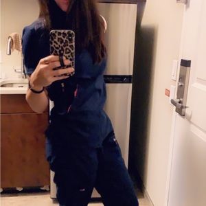 Navy Women's Medical Scrub Top - Unbranded